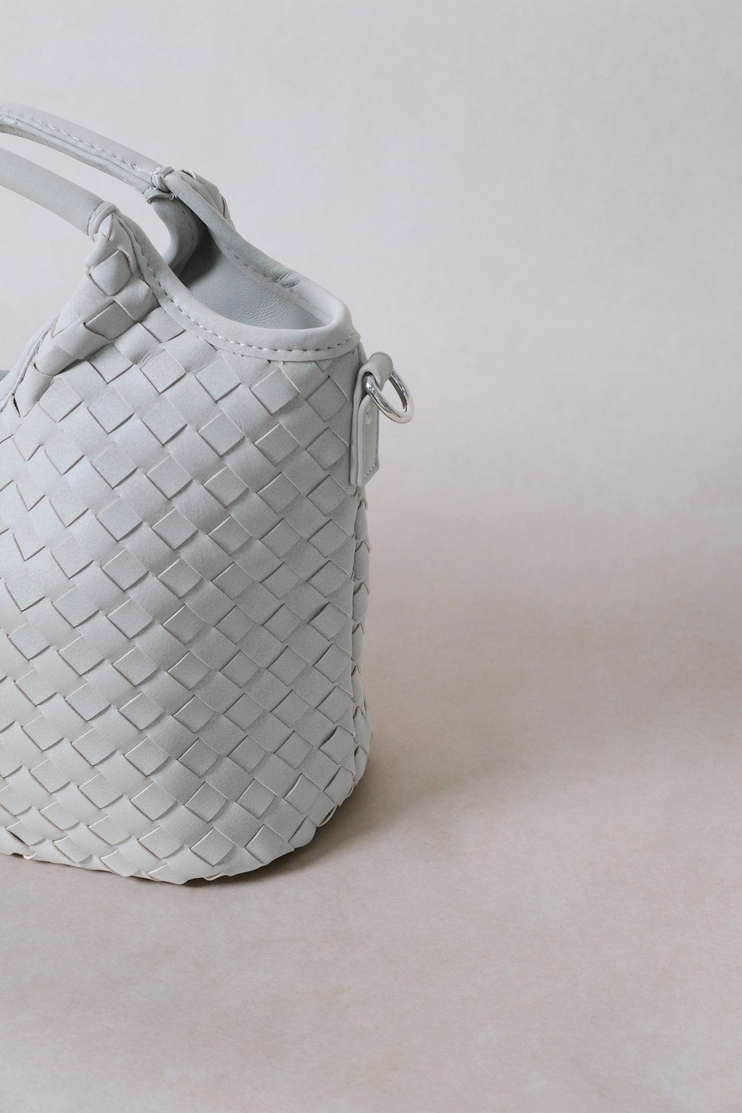 Artisan Claire Basket Bag - Stone Gray