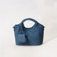 Artisan Claire Basket Bag - Steel Blue