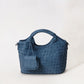 Artisan Claire Basket Bag - Steel Blue