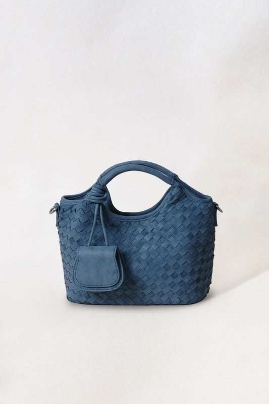 Artisan Claire Basket Bag - Steel Blue