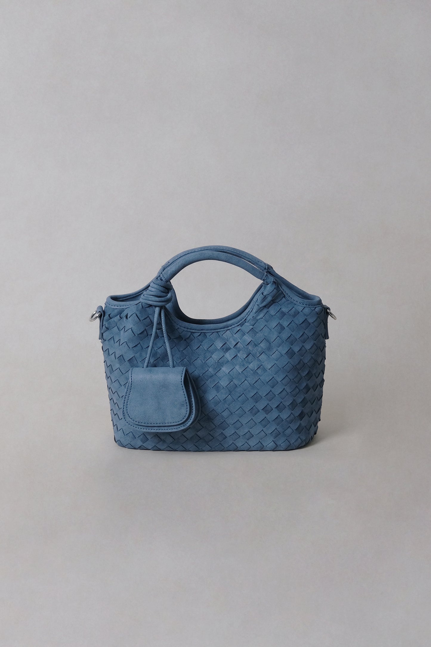 Artisan Claire Basket Bag - Steel Blue
