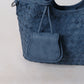 Artisan Claire Basket Bag - Steel Blue