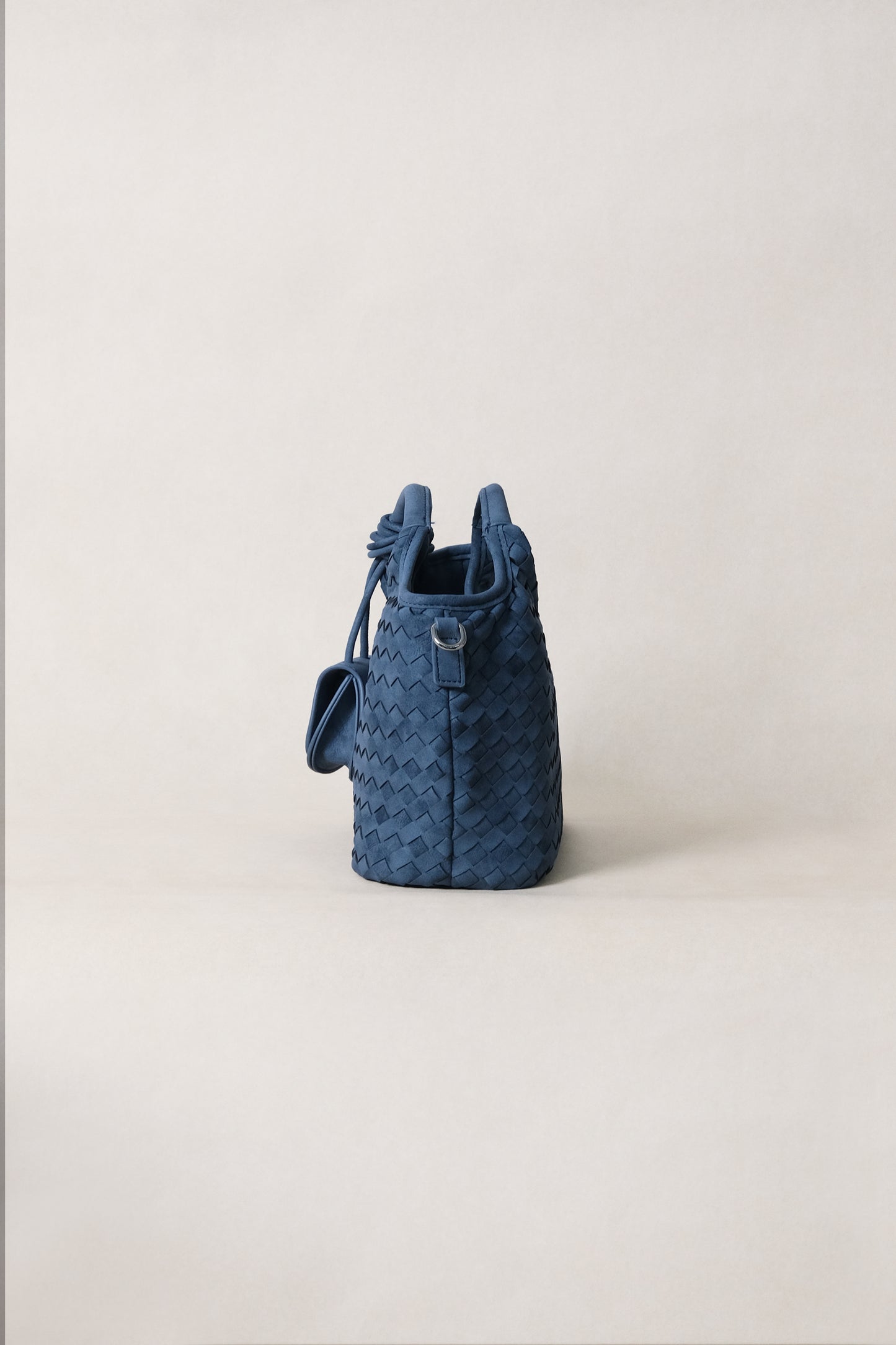 Artisan Claire Basket Bag - Steel Blue