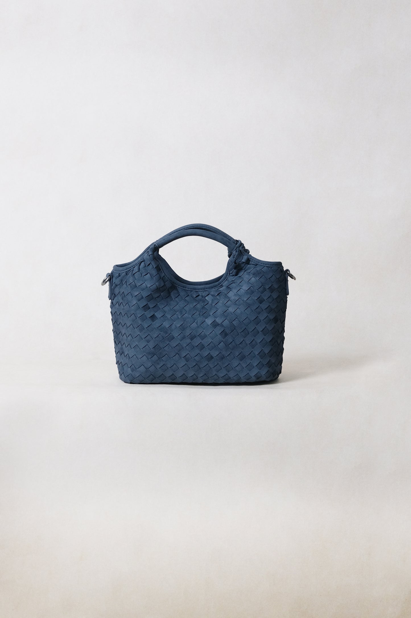 Artisan Claire Basket Bag - Steel Blue