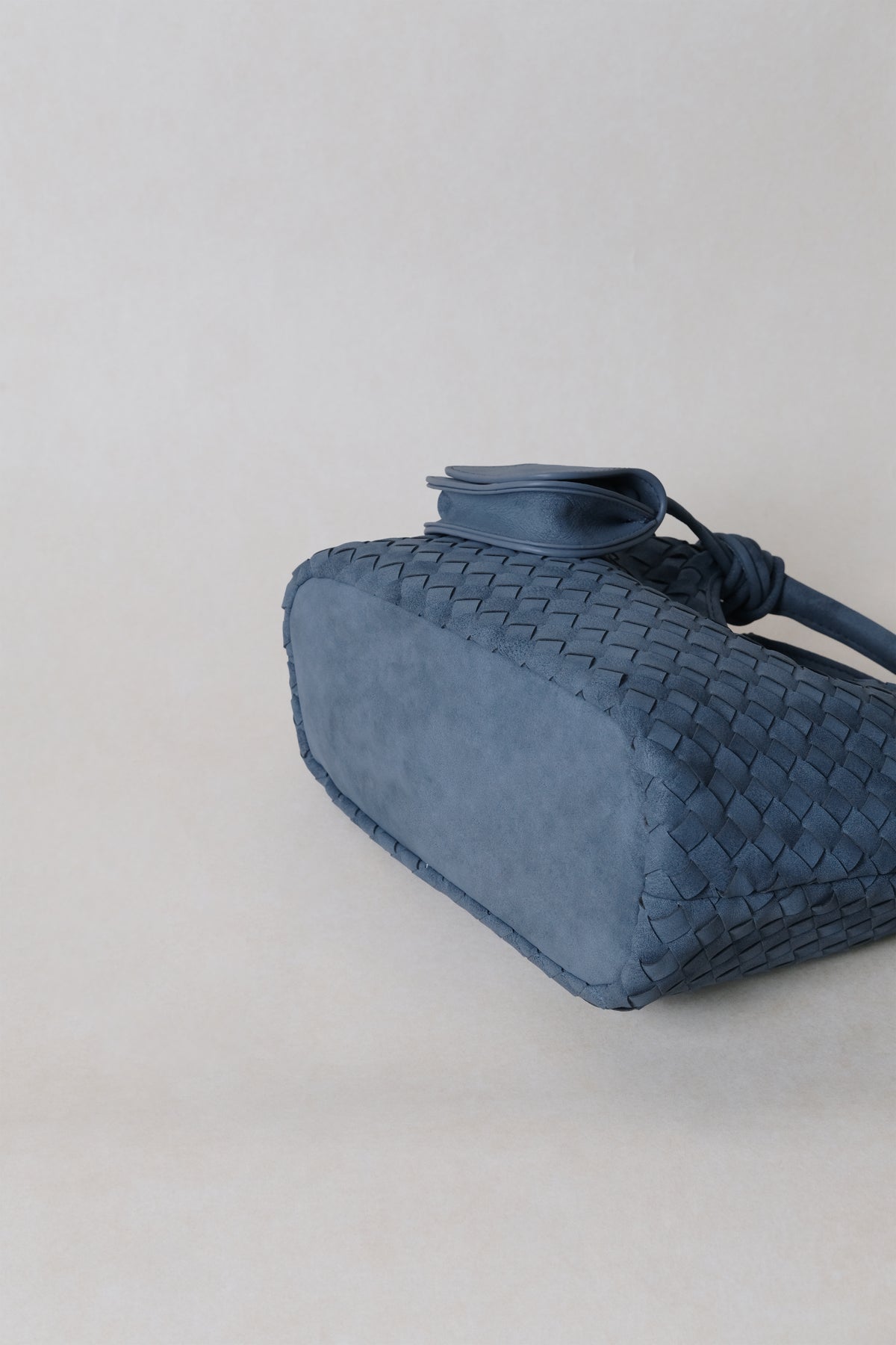 Artisan Claire Basket Bag - Steel Blue
