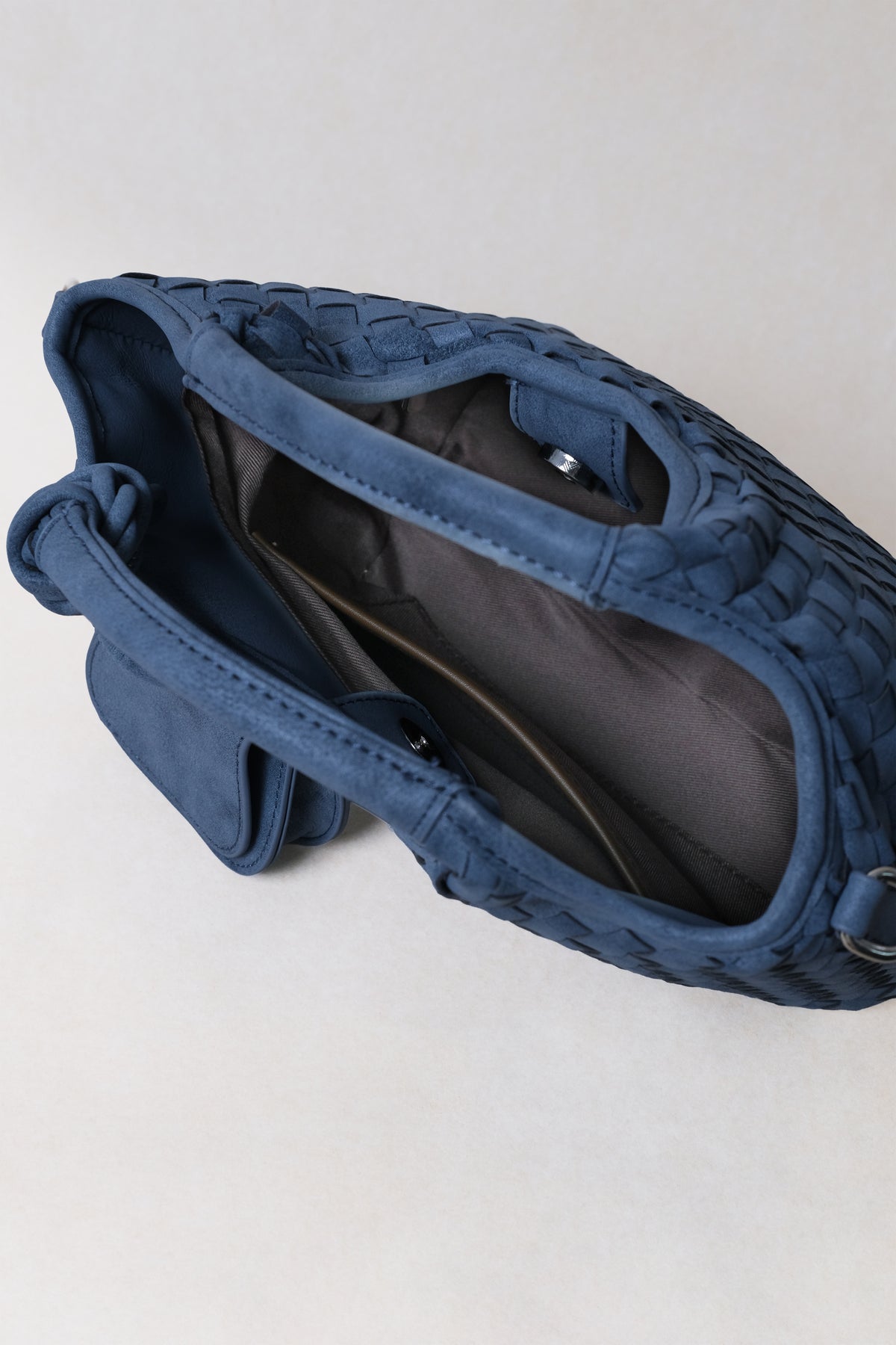 Artisan Claire Basket Bag - Steel Blue