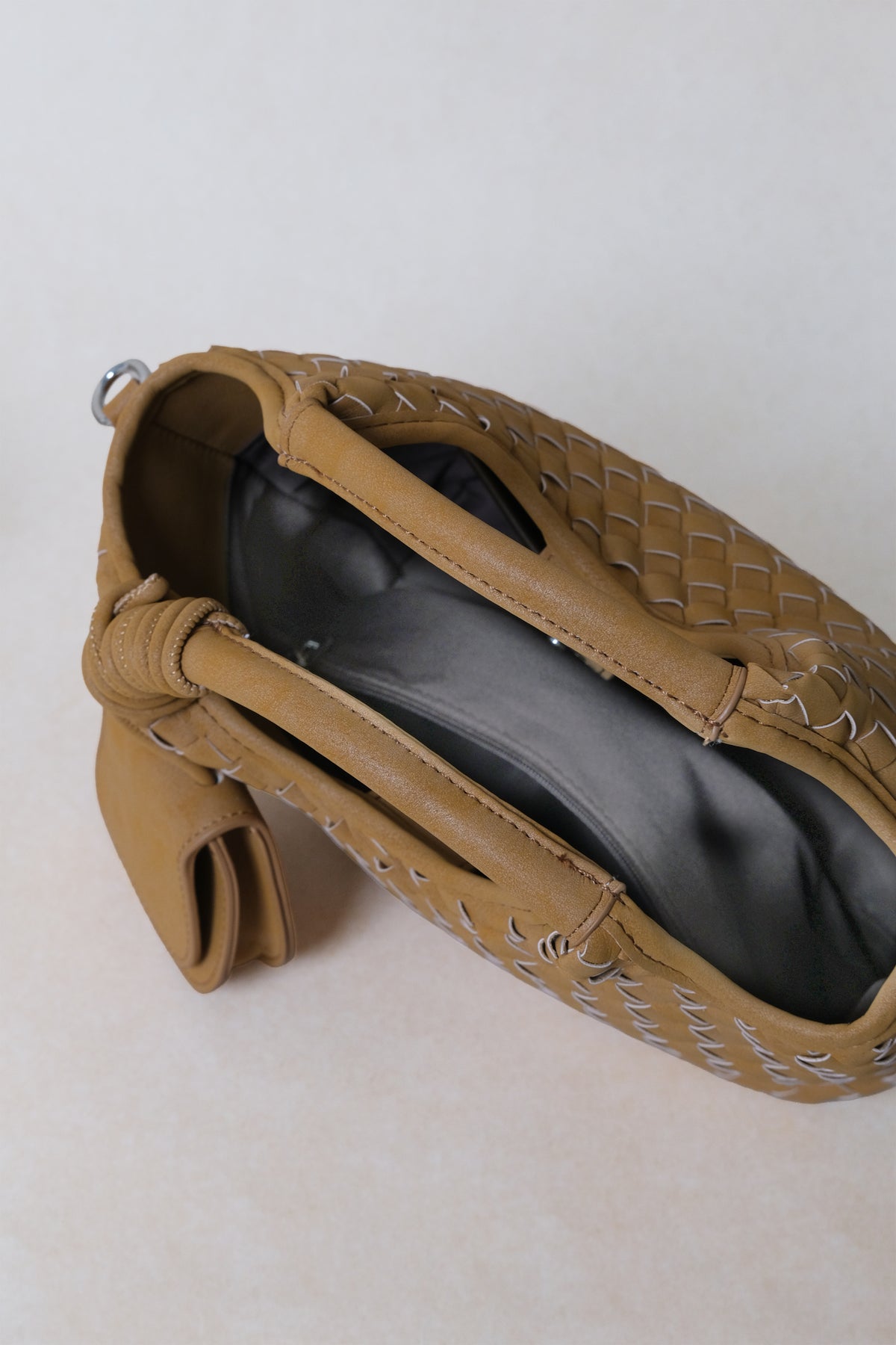 Artisan Claire Basket Bag - Apricot Yellow