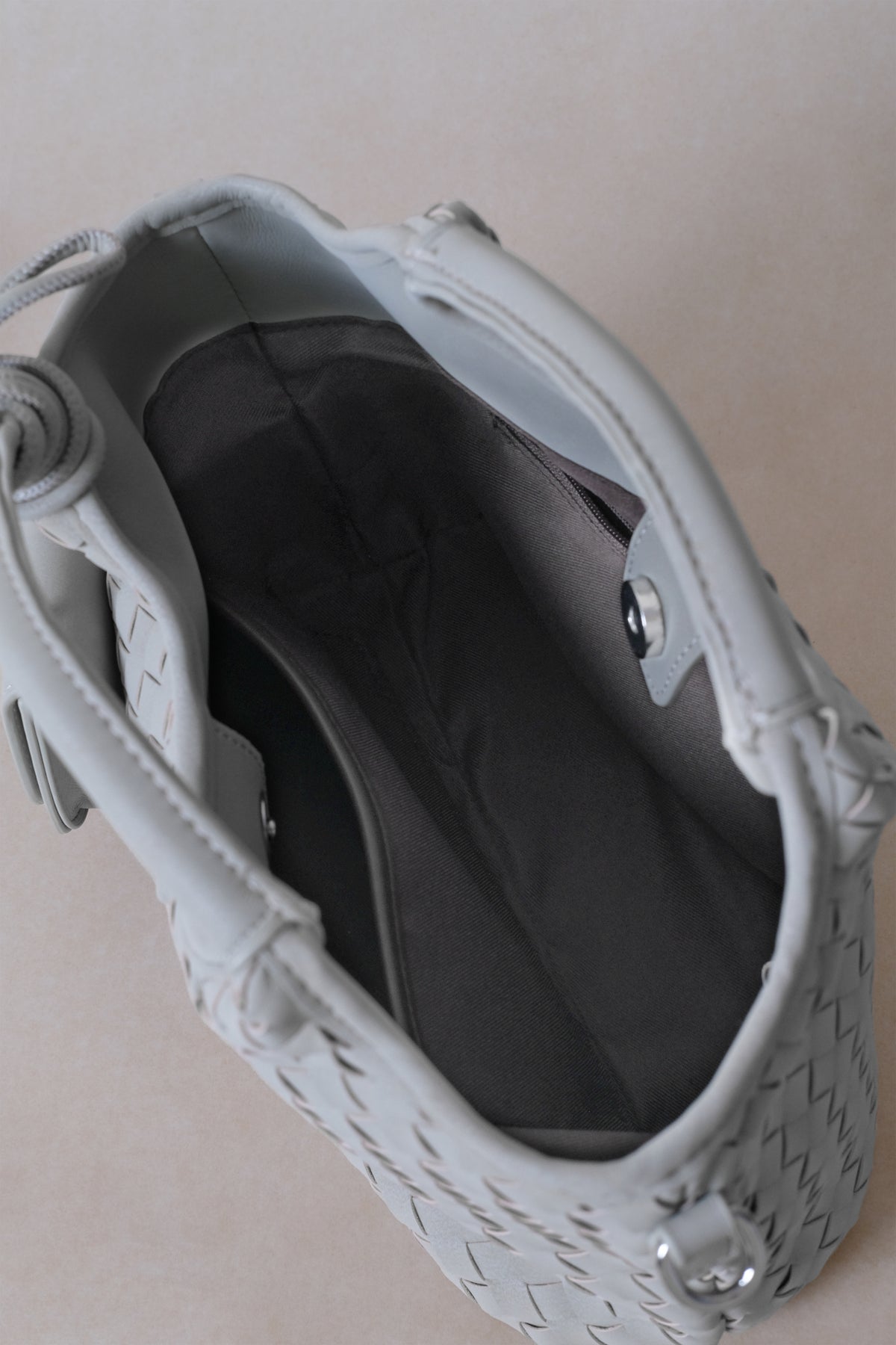 Artisan Claire Basket Bag - Stone Gray