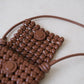 Artisan Woven Grace Pouch - Brown