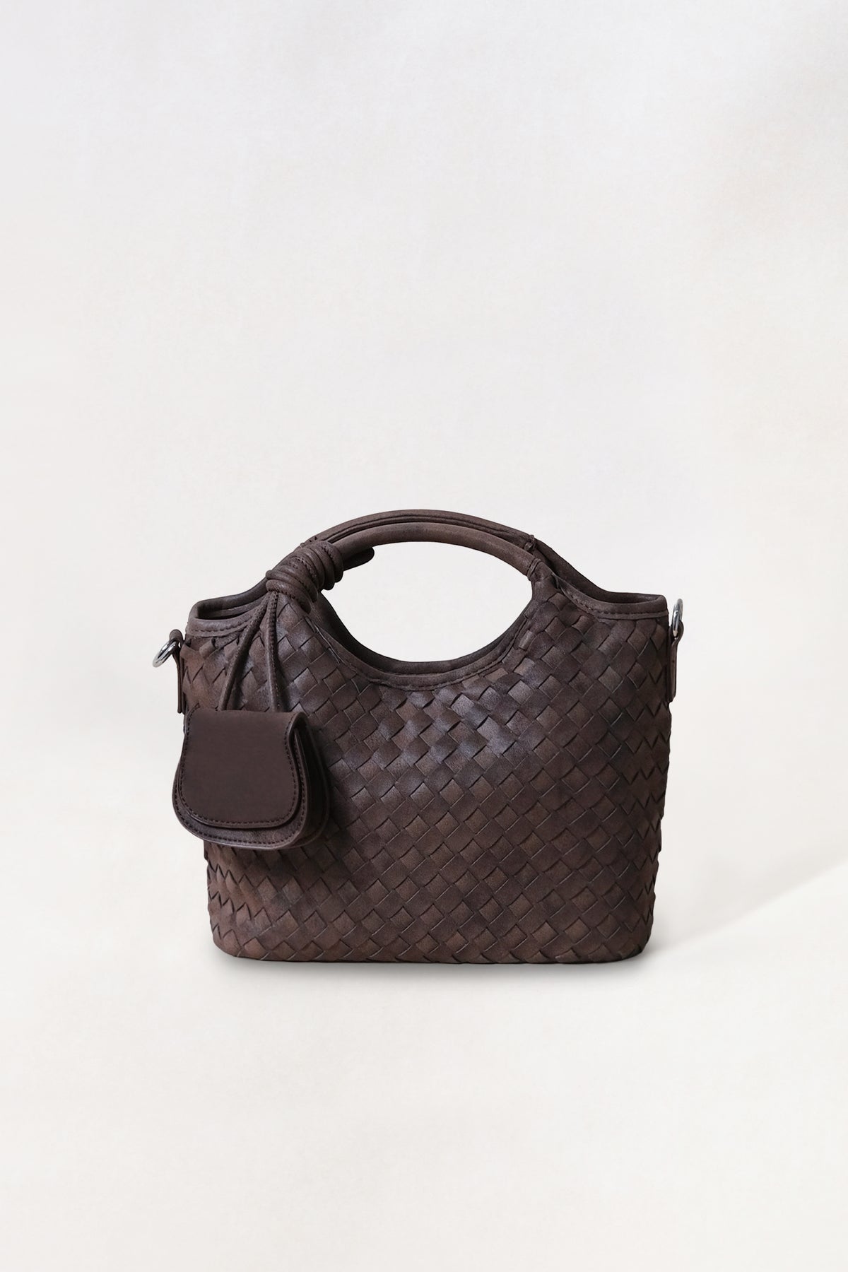 Artisan Claire Basket Bag - Coffee