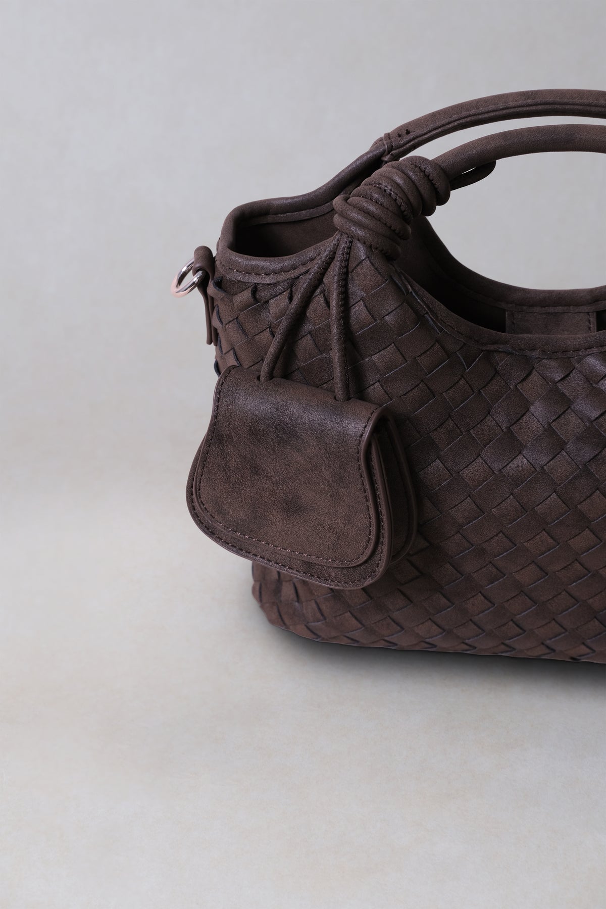 Artisan Claire Basket Bag - Coffee