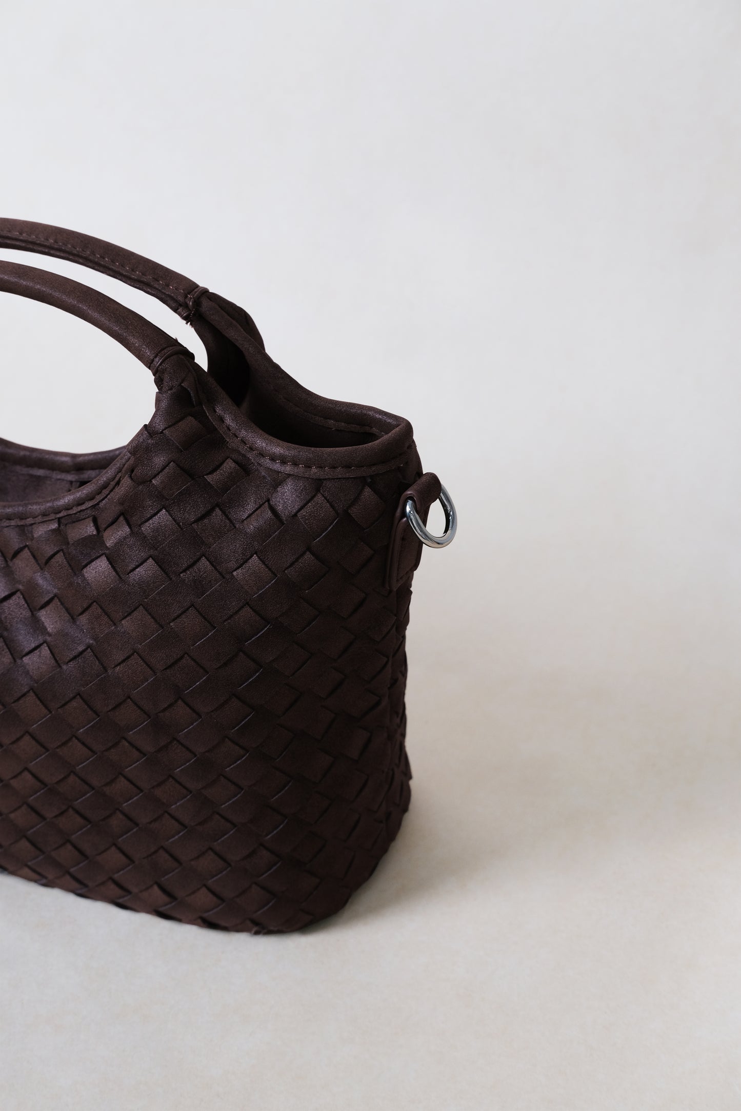 Artisan Claire Basket Bag - Coffee