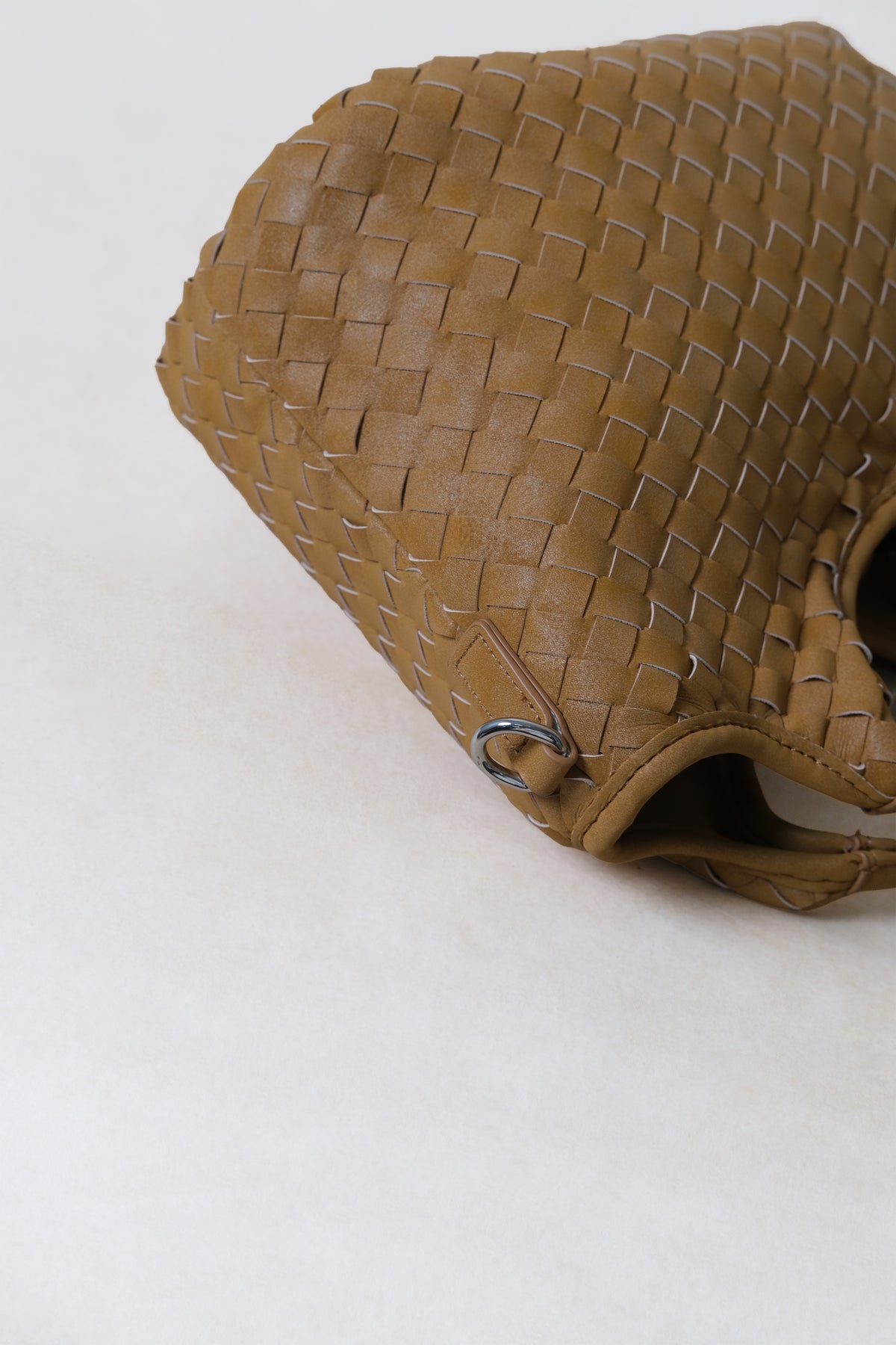 Artisan Claire Basket Bag - Apricot Yellow