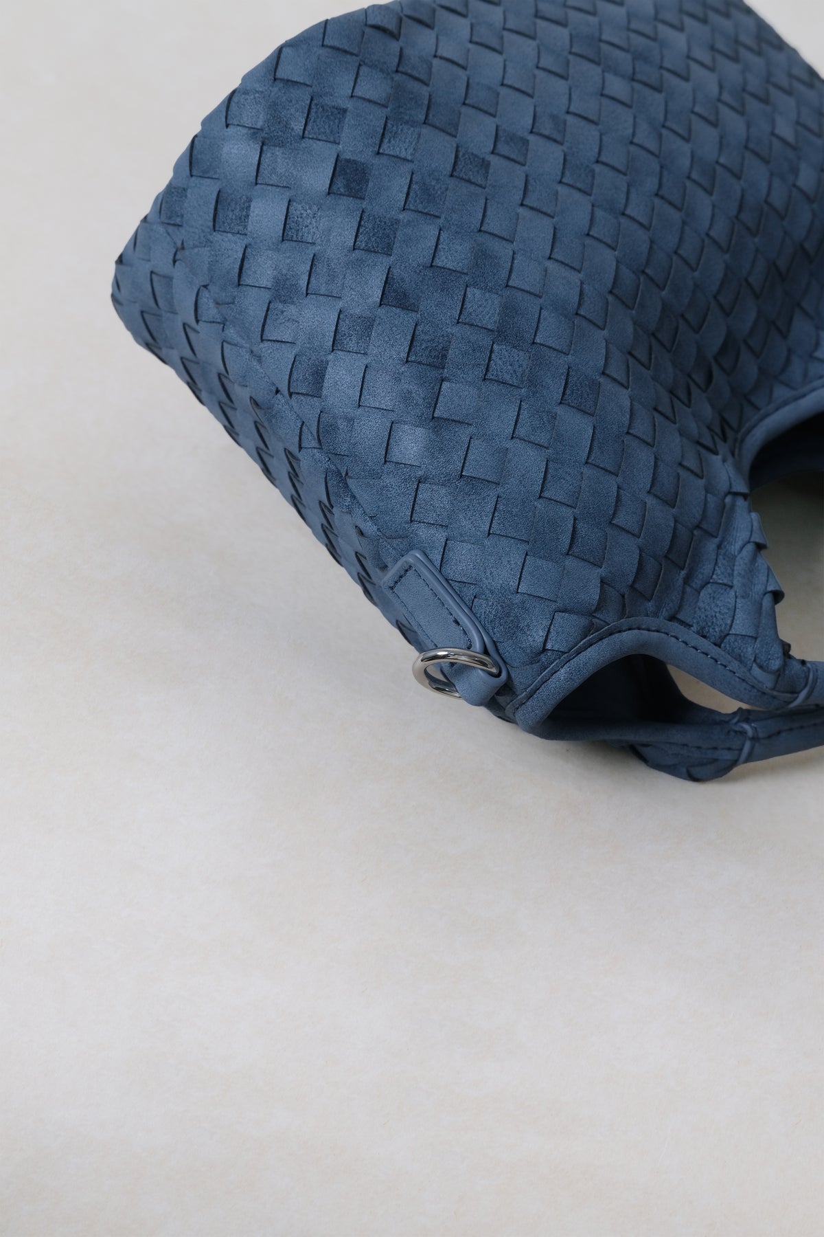 Artisan Claire Basket Bag - Steel Blue