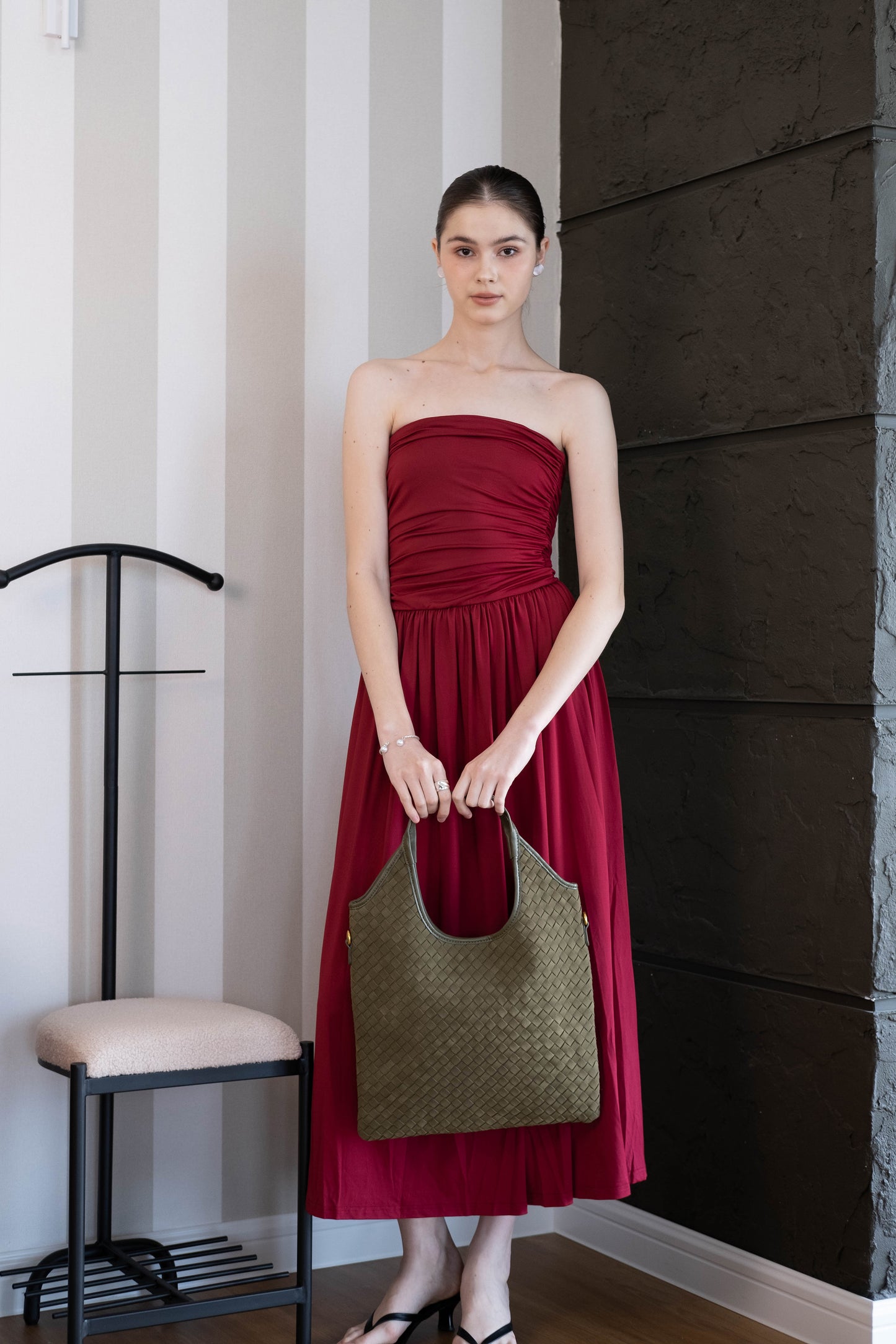 The Artisan Duo Tote - Olive Green