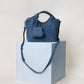 Artisan Claire Basket Bag - Steel Blue