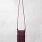 Artisan Woven Grace Pouch - Wine Red