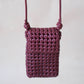 Artisan Woven Grace Pouch - Wine Red