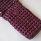 Artisan Woven Grace Pouch - Wine Red