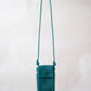Artisan Woven Grace Pouch - Dark Green