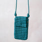 Artisan Woven Grace Pouch - Dark Green