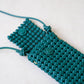 Artisan Woven Grace Pouch - Dark Green