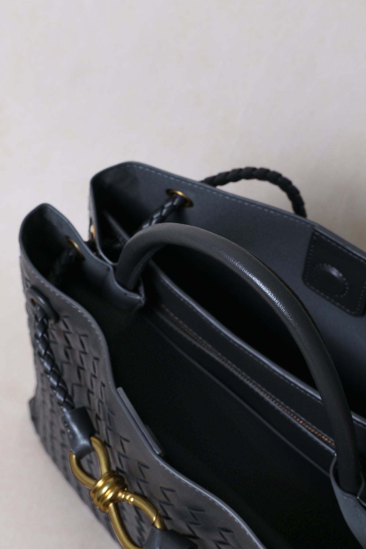Large Artisan Grace Tote - Gunmetal Grey