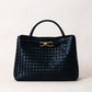 Large Artisan Grace Tote - Shinny Black