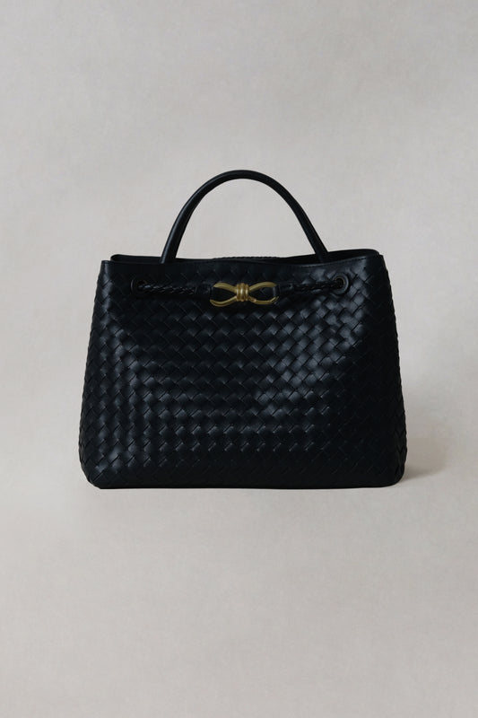 Large Artisan Grace Tote - Shinny Black