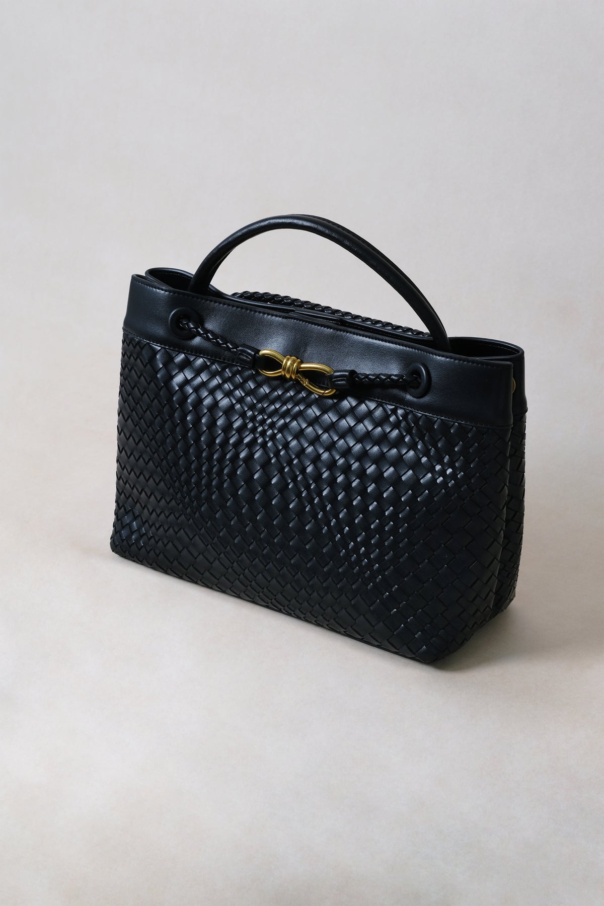 Large Artisan Grace Nouveau Tote – Shinny Black