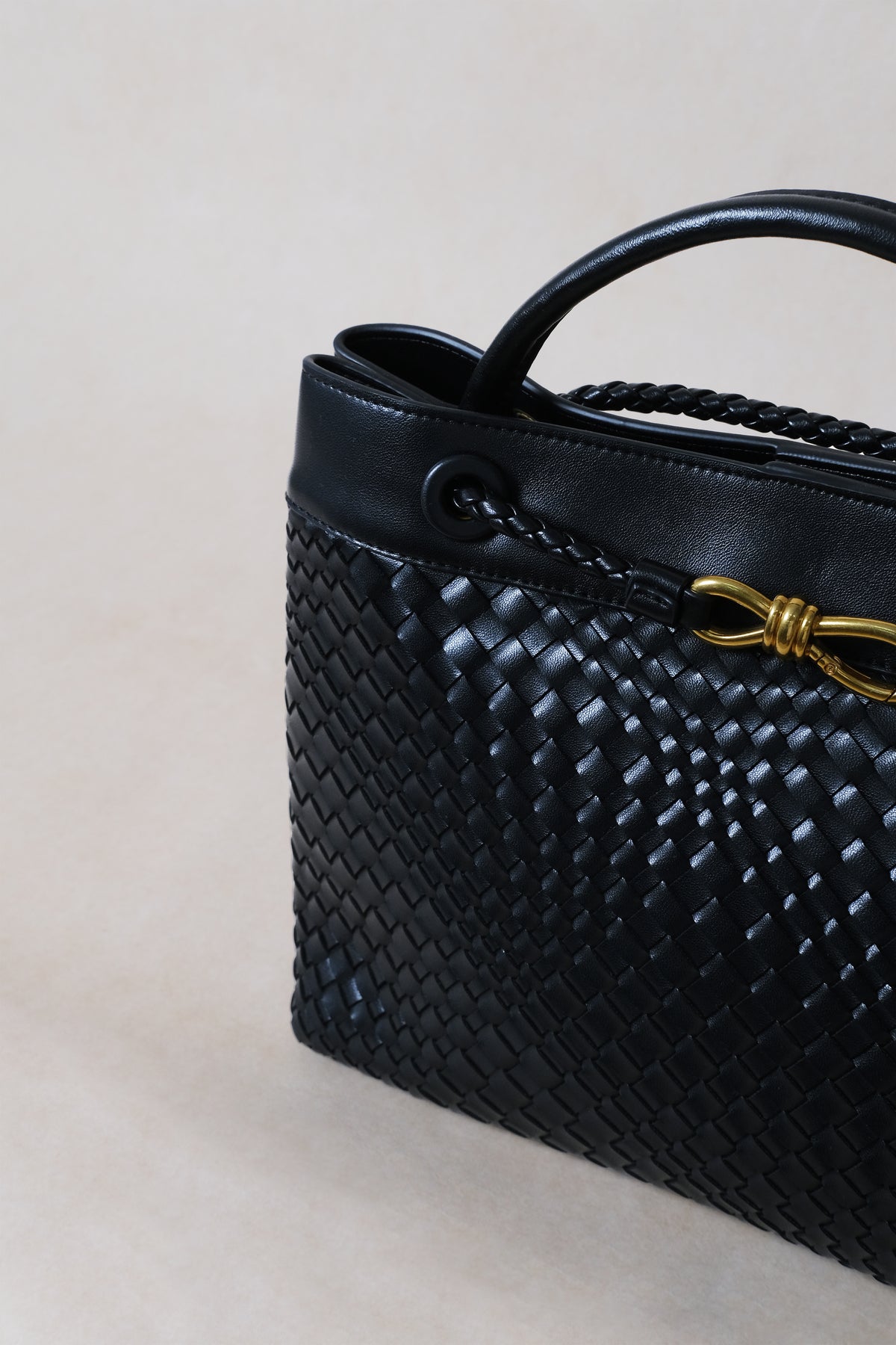 Large Artisan Grace Nouveau Tote – Shinny Black