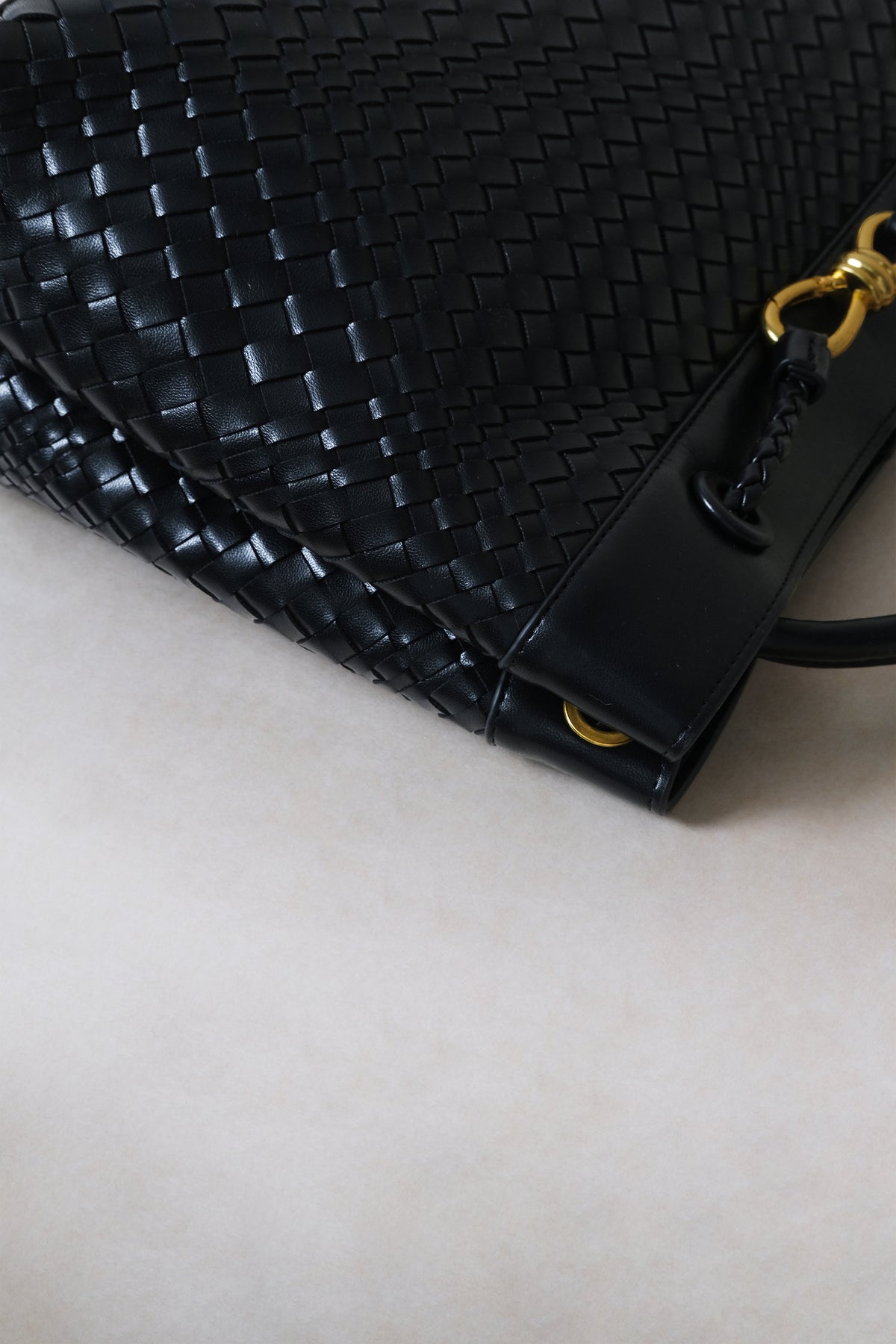Large Artisan Grace Nouveau Tote – Shinny Black
