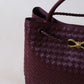 Large Artisan Grace Tote - Shinny Wine Red