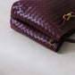 Large Artisan Grace Tote - Shinny Wine Red