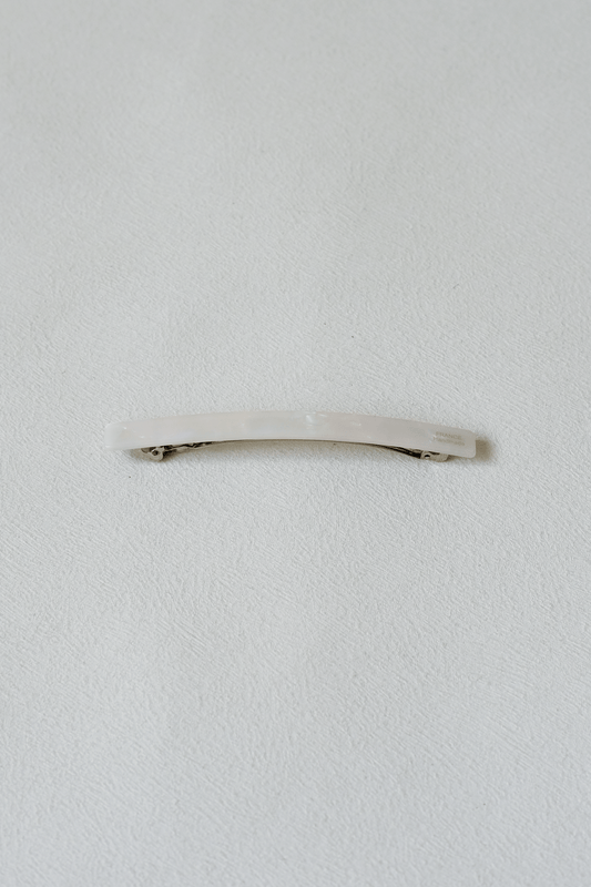 Linear Style Timeless Slim Barrette - White