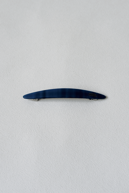 Oval Style Timeless Slim Barrette - Blue