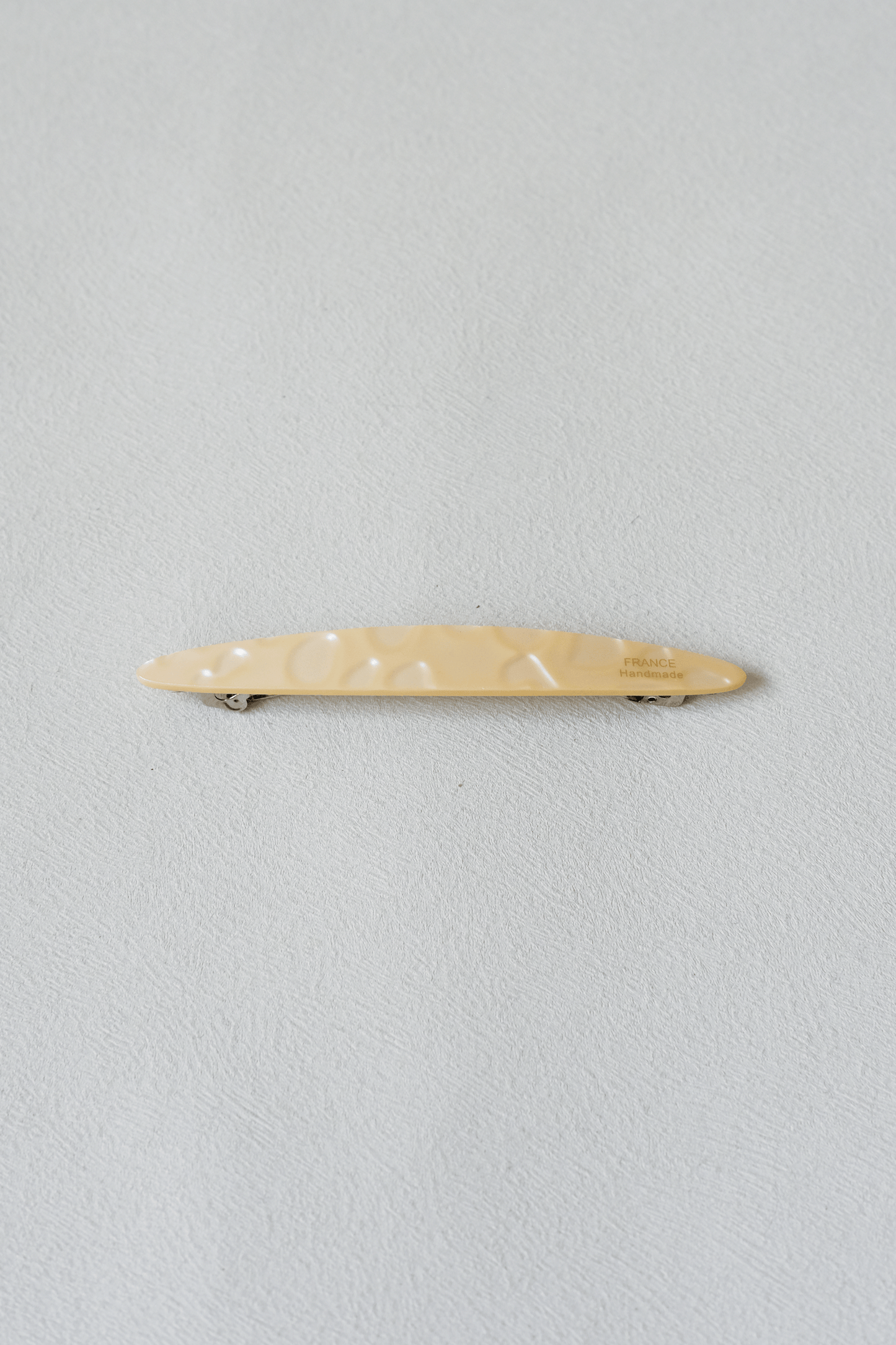 Oval Style Timeless Slim Barrette - Almond