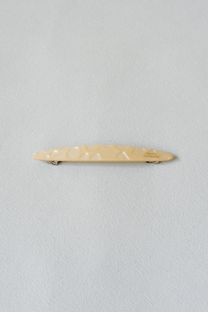 Oval Style Timeless Slim Barrette - Almond