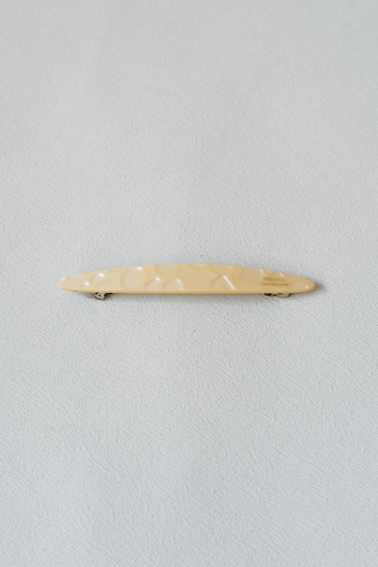 Oval Style Timeless Slim Barrette - Almond