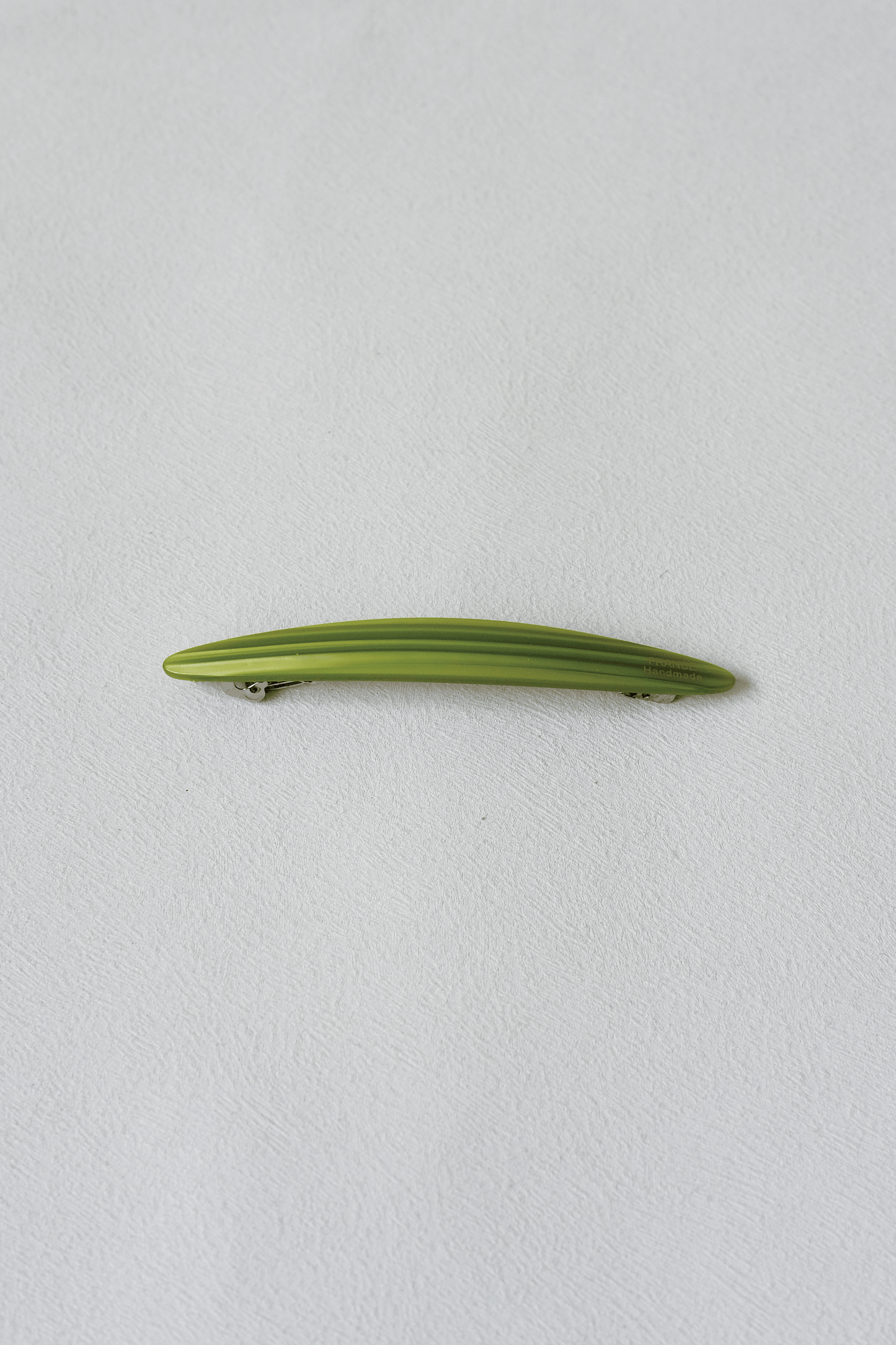 Oval Style Timeless Slim Barrette - Green