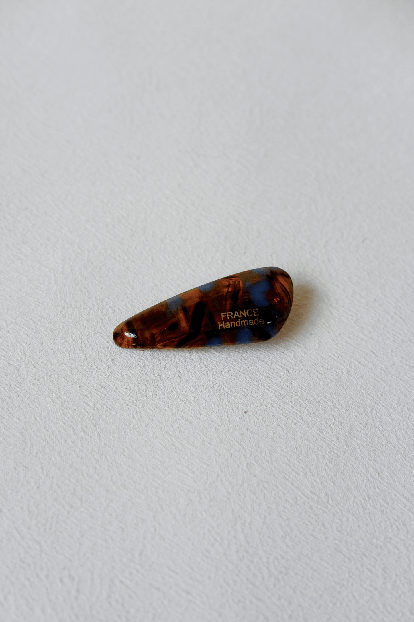Petite Oval Barrette - Tortoiseshell Blue