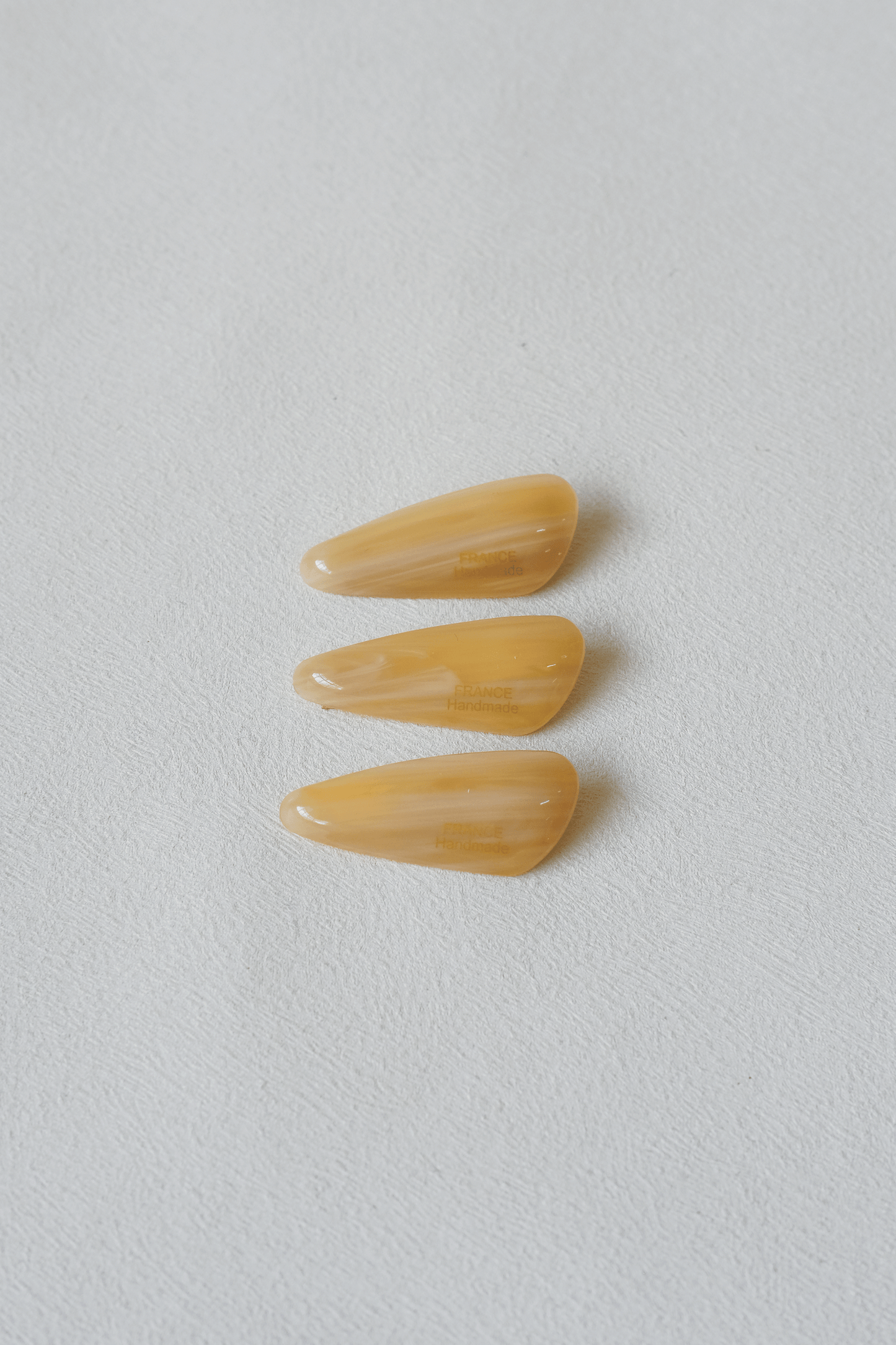 Petite Oval Barrette - Almond
