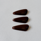 Petite Oval Barrette - Dark Brown