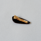 Petite Oval Barrette - Dark Brown