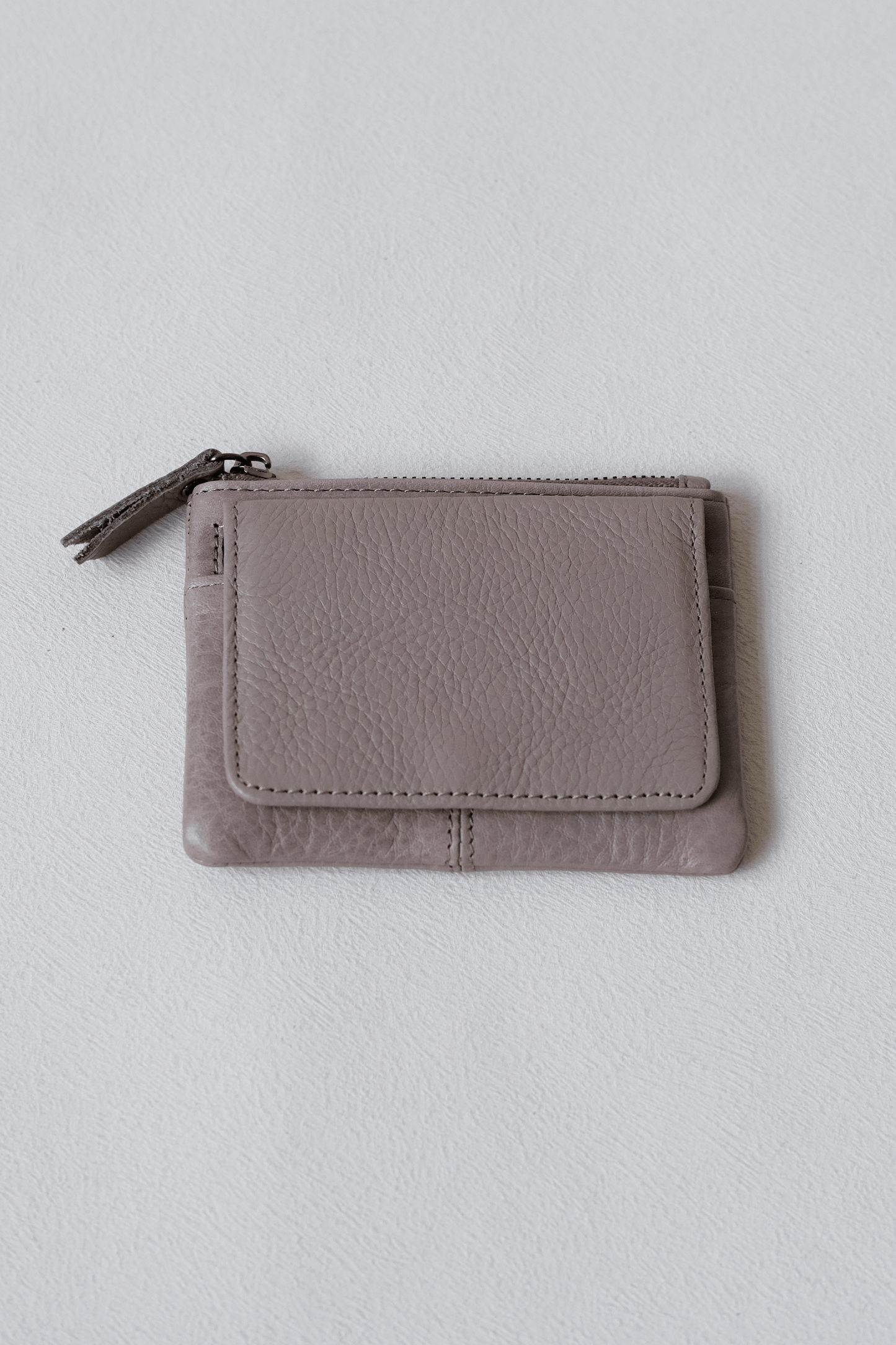 Artisan Coin Wallet - Cream Grey