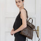 The Vivienne Backpack Tote - Coffee