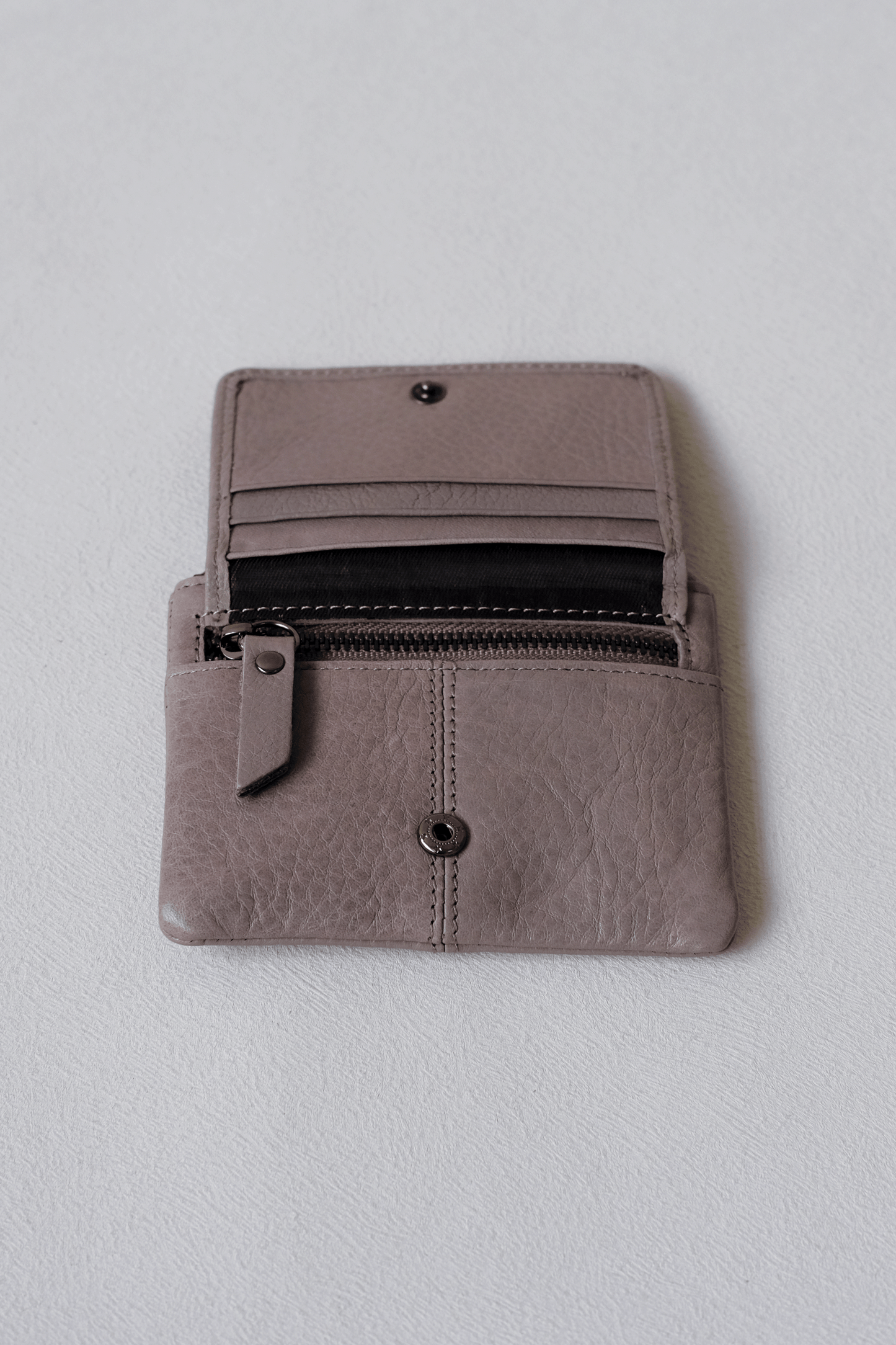 Artisan Coin Wallet - Cream Grey