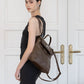 The Vivienne Backpack Tote - Coffee
