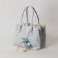 Mini Classic Flow Nylon Tote - Grey Yellow (With Charm)