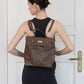 The Vivienne Backpack Tote - Coffee